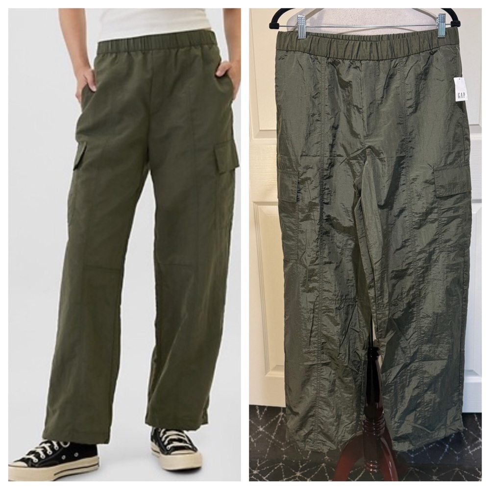 NWT! GapFit Parachute Cargo Pants bamboo